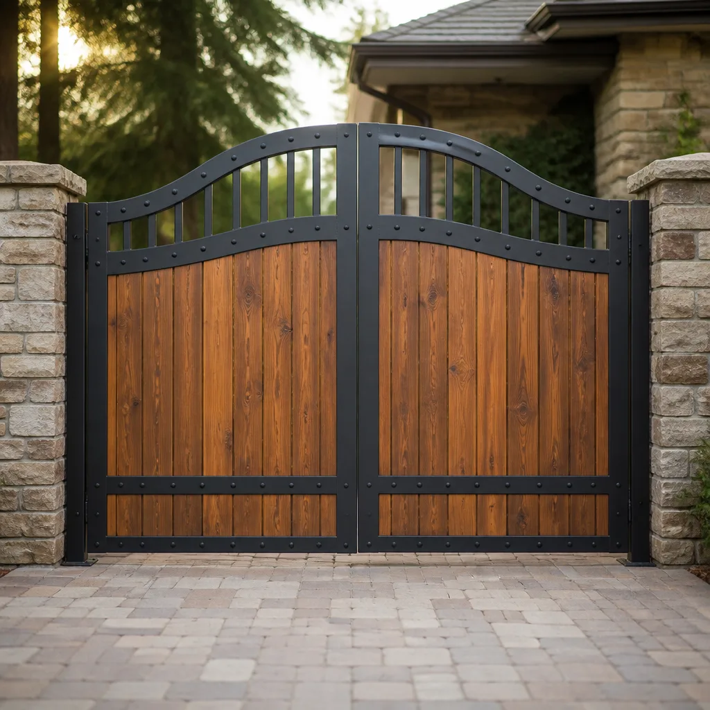 Wood & steel frame